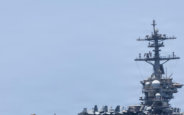 USS Abraham Lincoln Conducts a Replenishment-at-Sea