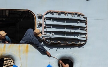 USS Kearsarge Docks in New Orleans during Sail 250