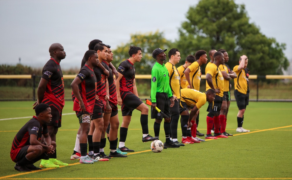 USS John C. Stennis Sailors Compete In Soccer Championship