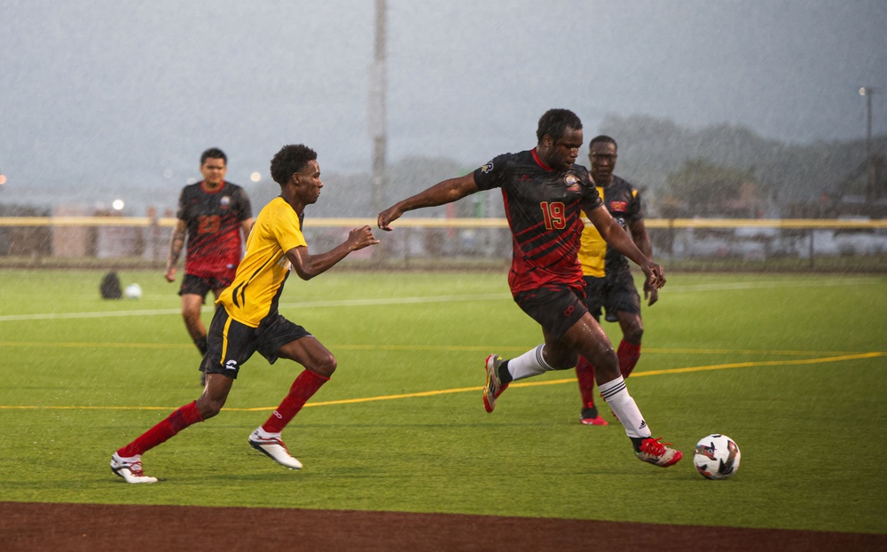 USS John C. Stennis Sailors Compete In Soccer Championship