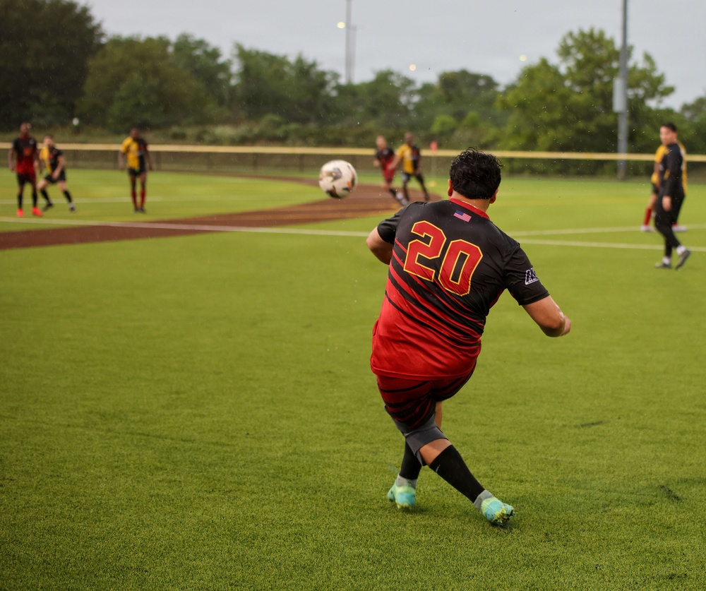 USS John C. Stennis Sailors Compete In Soccer Championship
