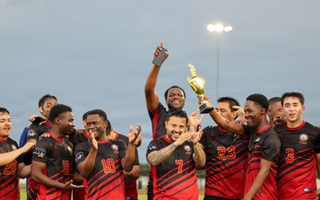 USS John C. Stennis Sailors Compete In Soccer Championship