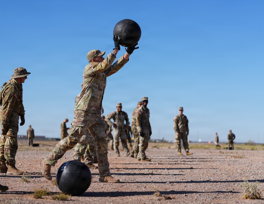 1‑501st Aviation Battalion holds belt buckle rodeo