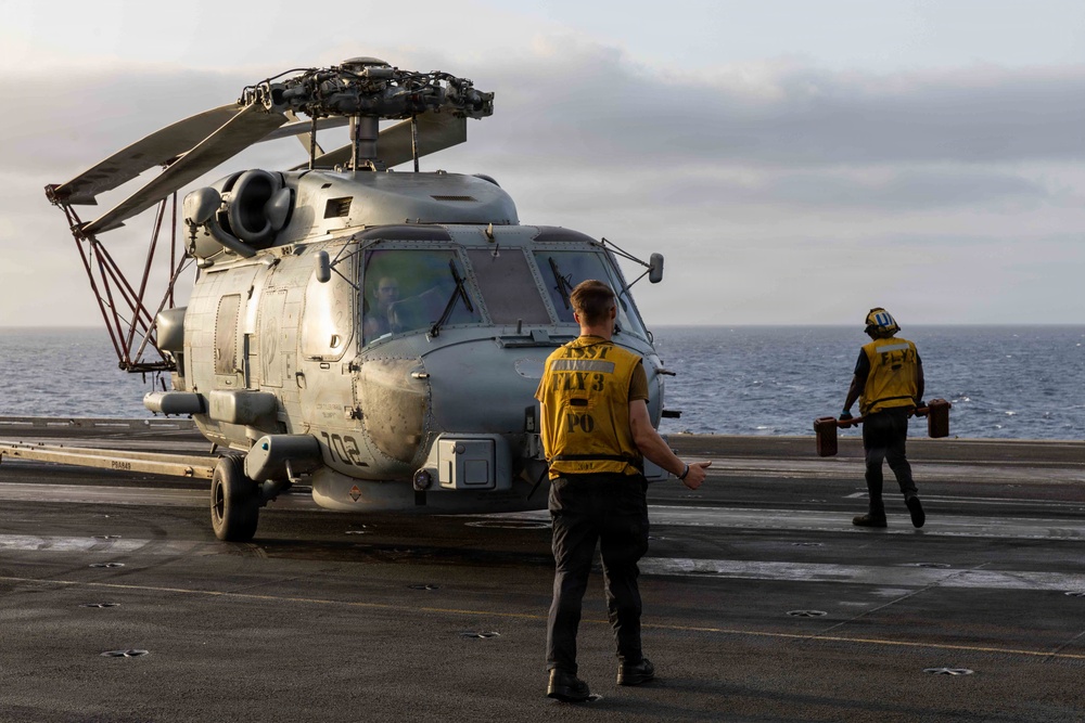 USS Abraham Lincoln Conducts Flight Deck Operations