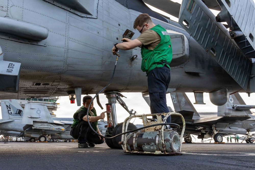 USS Abraham Lincoln Conducts Flight Deck Operations