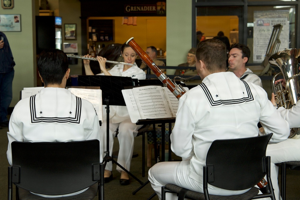 On Memorial Day, Navy Band Northeast’s Crosswinds Woodwind Quintet was honored to perform at the World War II American Experience in Gettysburg, PA during Harrisburg Navy Week.