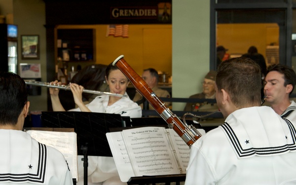 On Memorial Day, Navy Band Northeast’s Crosswinds Woodwind Quintet was honored to perform at the World War II American Experience in Gettysburg, PA during Harrisburg Navy Week.