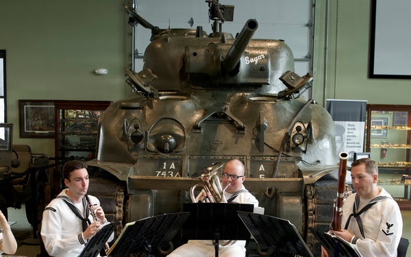 On Memorial Day, Navy Band Northeast’s Crosswinds Woodwind Quintet was honored to perform at the World War II American Experience in Gettysburg, PA during Harrisburg Navy Week.