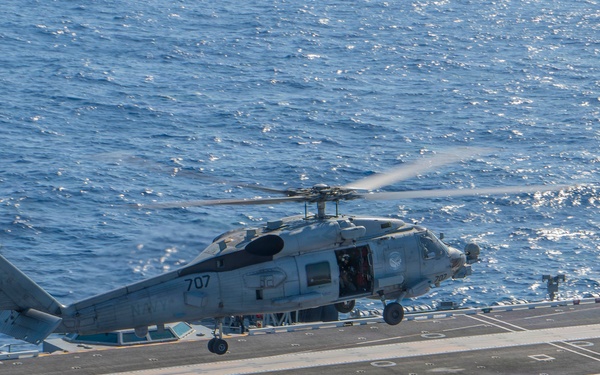 George Washington Conducts Flight Operations