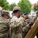 U.S. Army engineers and Polish firefighters exchange mechanical door breaching techniques at Bemowo Piskie