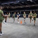 U.S. Service Members participate in Physical Training at the Ceasars Superdome in New Orleans