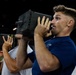 U.S. Service Members participate in Physical Training at the Ceasars Superdome in New Orleans