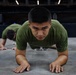 U.S. Service Members participate in Physical Training at the Ceasars Superdome in New Orleans
