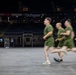 U.S. Service Members participate in Physical Training at the Ceasars Superdome in New Orleans