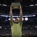U.S. Service Members participate in Physical Training at the Ceasars Superdome in New Orleans