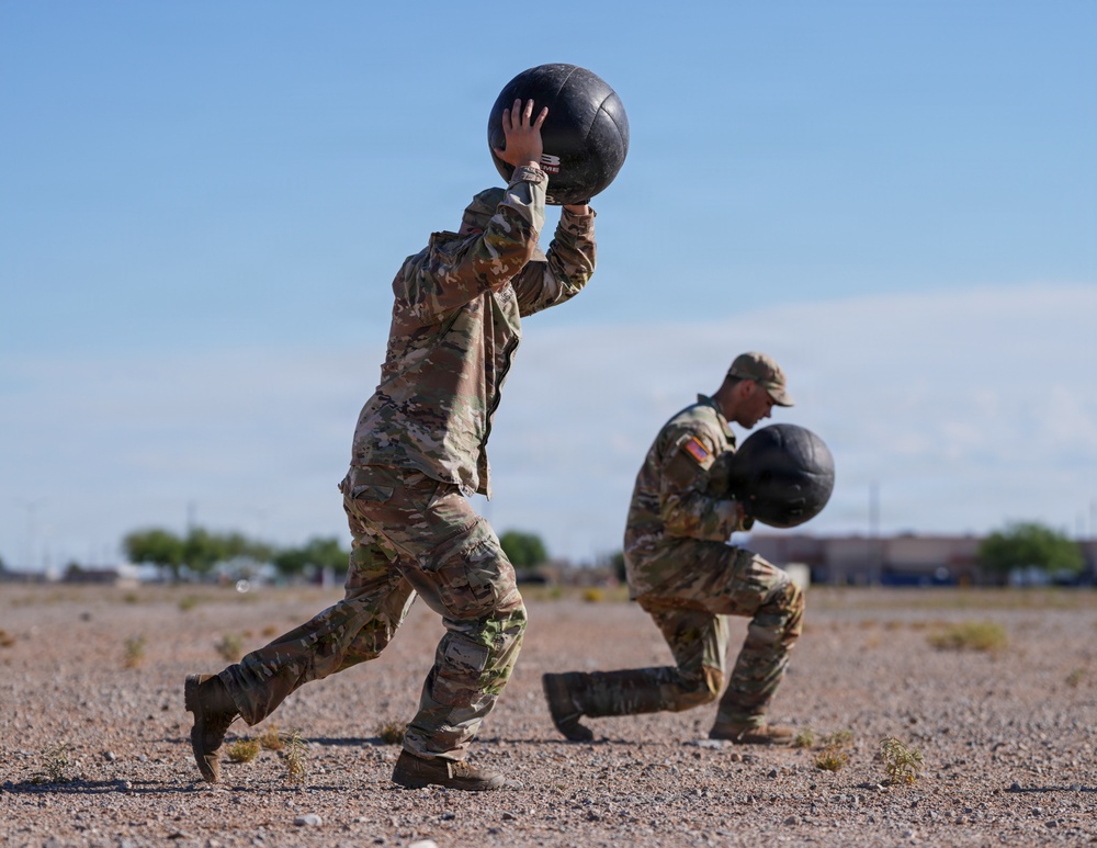 1‑501st Aviation Battalion holds belt buckle rodeo