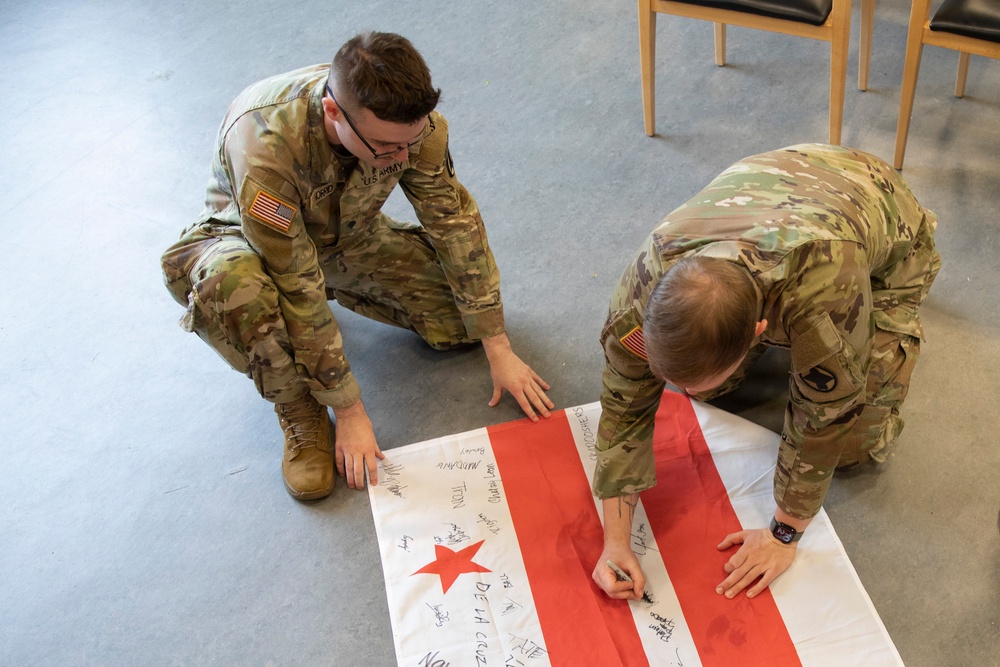 JTF-DC bids farewell and welcome to Arkansas National Guard