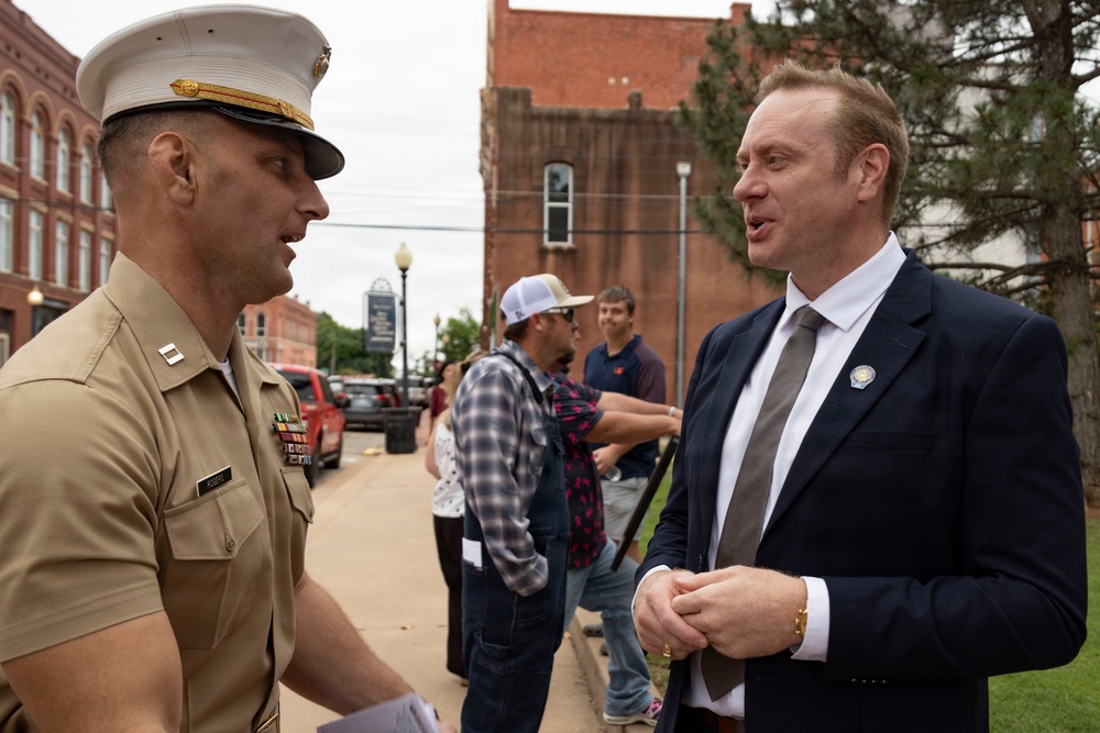Guthrie Dedicates Post Office to Marine, Medal of Honor Recipient and Mail Carrier Oscar J. Upham