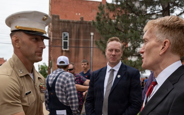 Guthrie Dedicates Post Office to Marine, Medal of Honor Recipient and Mail Carrier Oscar J. Upham