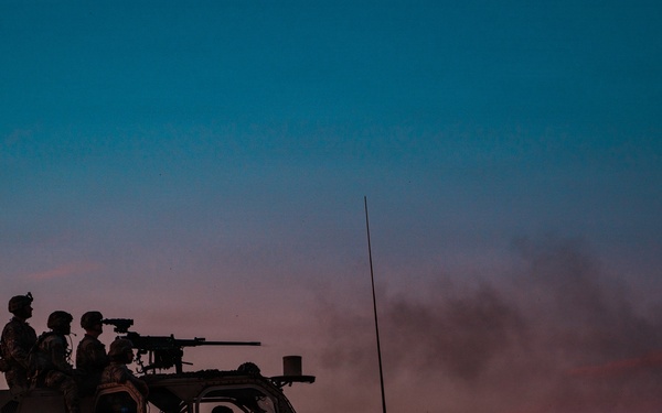 1st Special Forces Group (Airborne) conducts mounted gunnery training