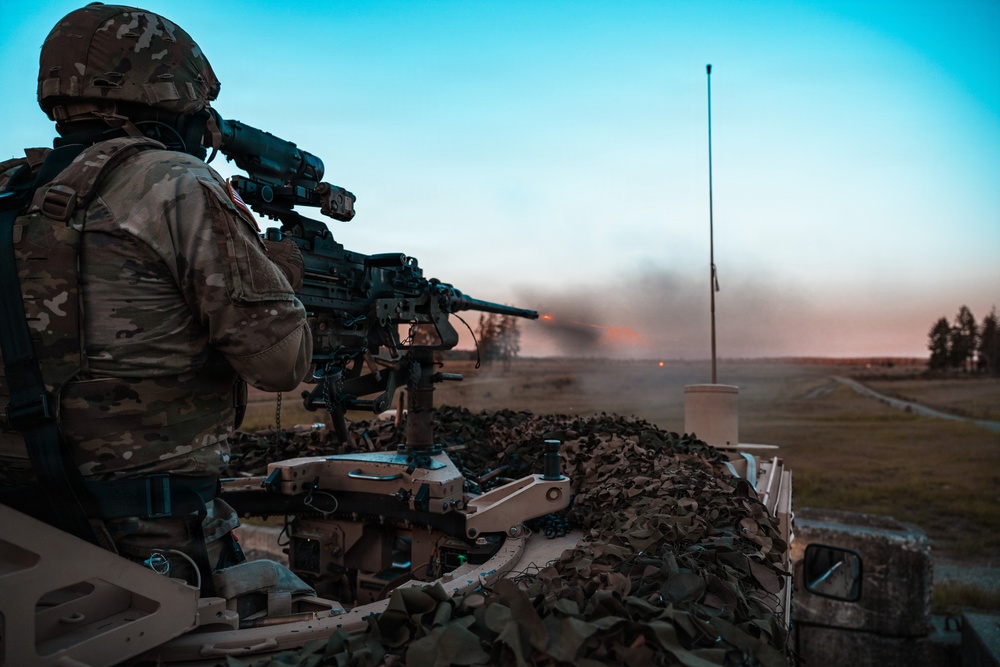 1st Special Forces Group (Airborne) conducts mounted gunnery training