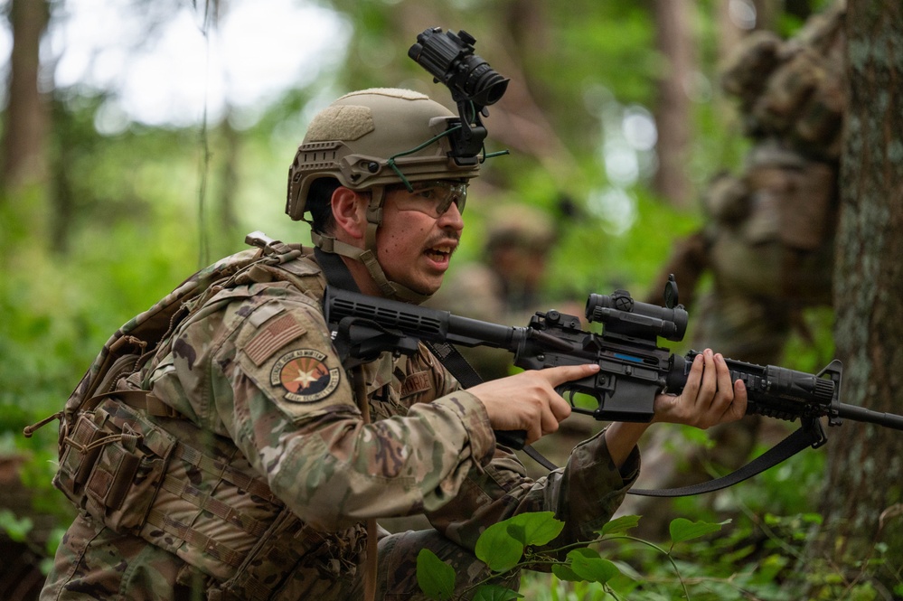 Air National Guard Defenders enhance air base defense skills during Ranger exercise