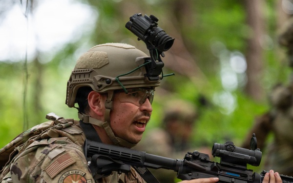 Air National Guard Defenders enhance air base defense skills during Ranger exercise