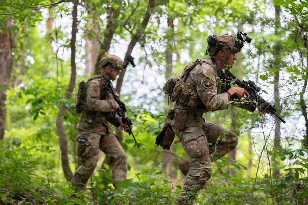 Air National Guard Defenders enhance air base defense skills during Ranger exercise