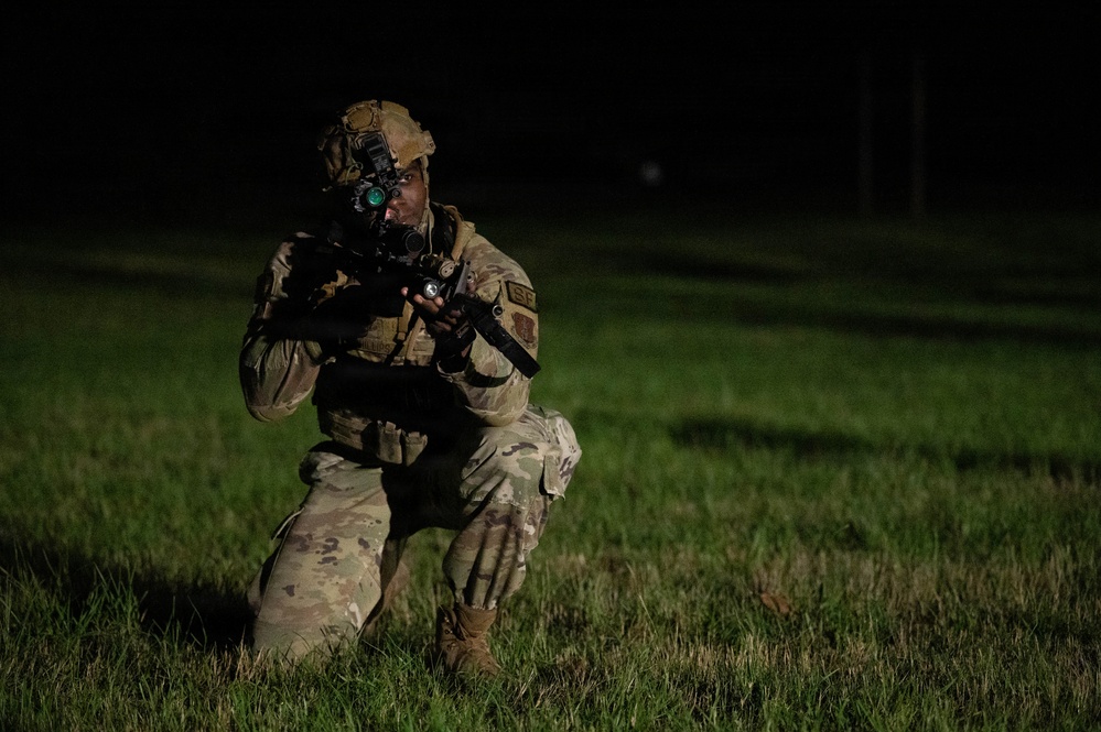 Air National Guard Defenders enhance air base defense skills during Ranger exercise