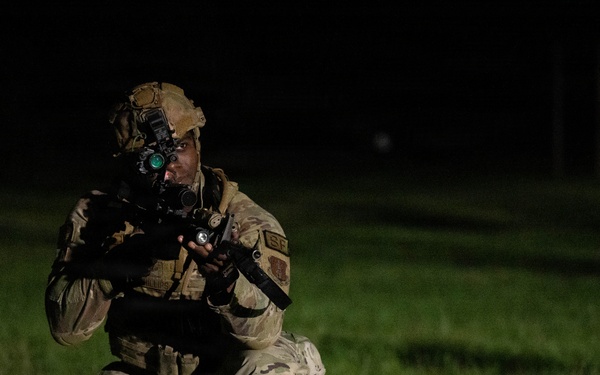 Air National Guard Defenders enhance air base defense skills during Ranger exercise