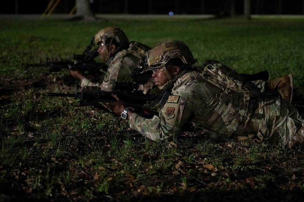 Air National Guard Defenders enhance air base defense skills during Ranger exercise