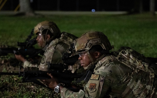 Air National Guard Defenders enhance air base defense skills during Ranger exercise