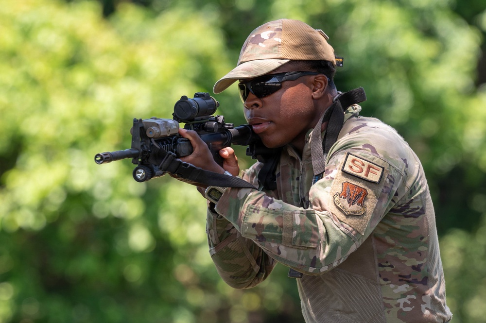 Air National Guard Defenders enhance air base defense skills during Ranger exercise