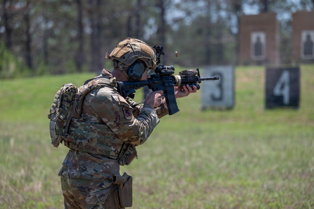 Air National Guard Defenders enhance air base defense skills during Ranger exercise