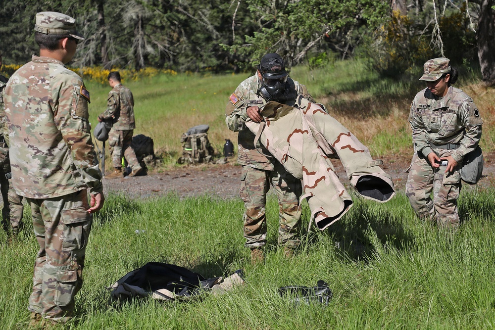 13th CSSB Soldiers Inhale Annual CBRN Training