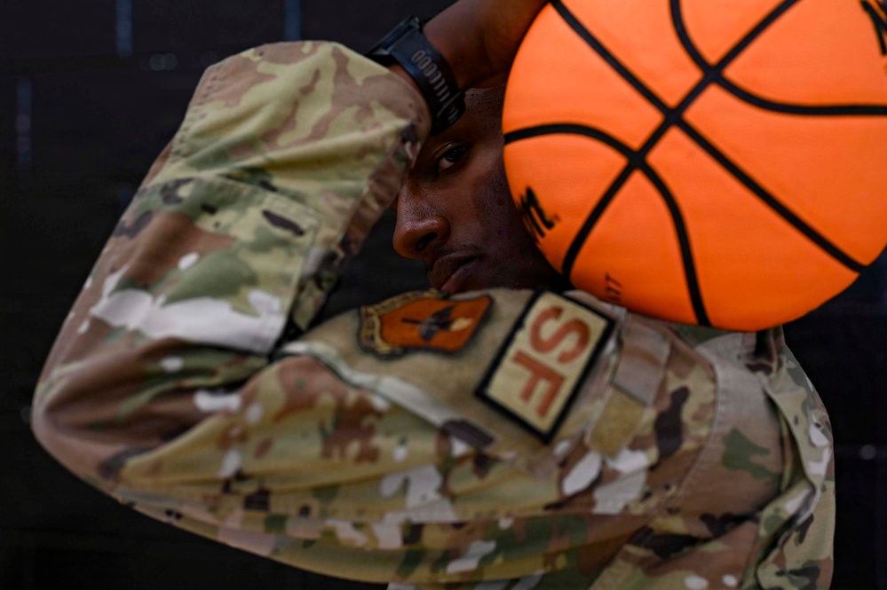 Eye on the Prize: Security Forces Airman Poses for Creative Portrait