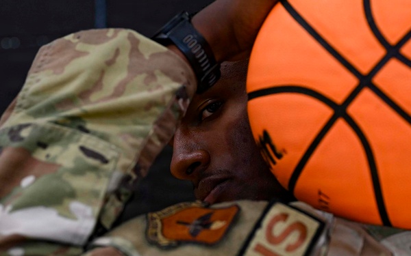 Eye on the Prize: Security Forces Airman Poses for Creative Portrait