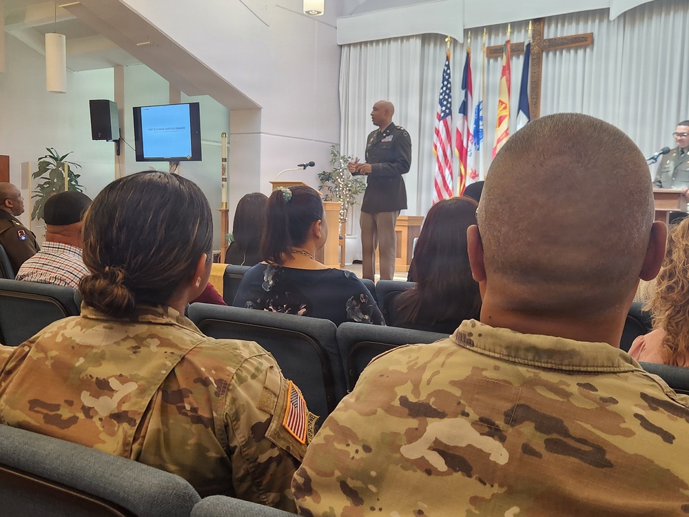 Fort Buchanan Strengthens Spiritual Readiness with Change of Stole Ceremony