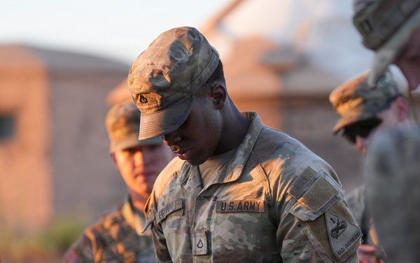 1‑501st Aviation Battalion holds belt buckle rodeo