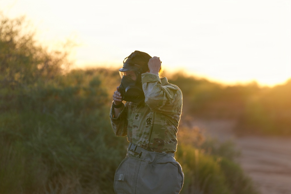 1‑501st Aviation Battalion holds belt buckle rodeo