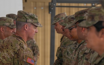 1‑501st Attack Battalion holds belt buckle rodeo