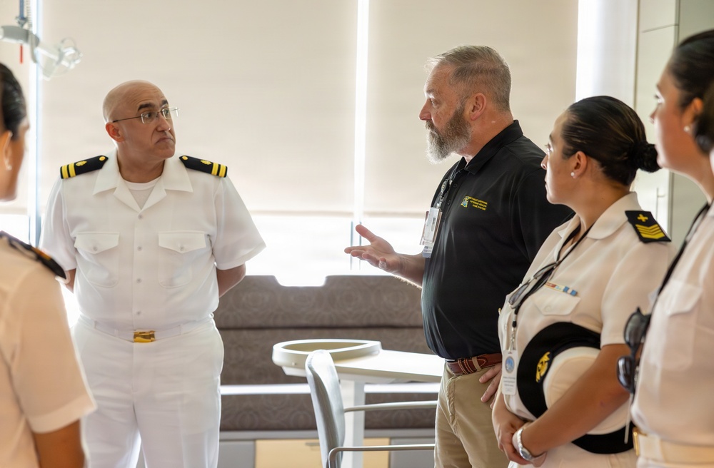 Sailors tour New Orleans VA Medical Center