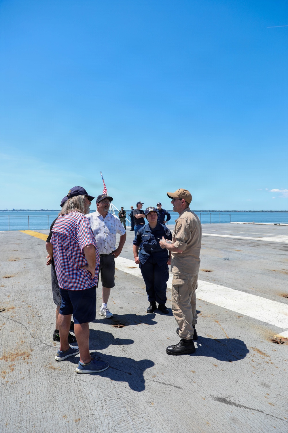 Former USS America Sailors Visit USS Dwight D. Eisenhower