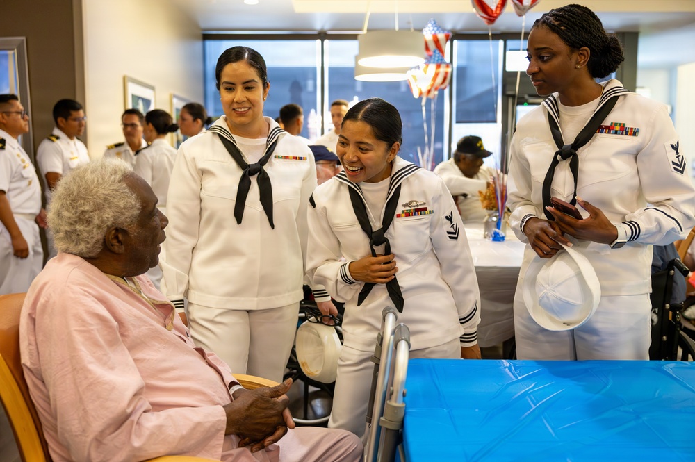 Sailors tour New Orleans VA Medical Center