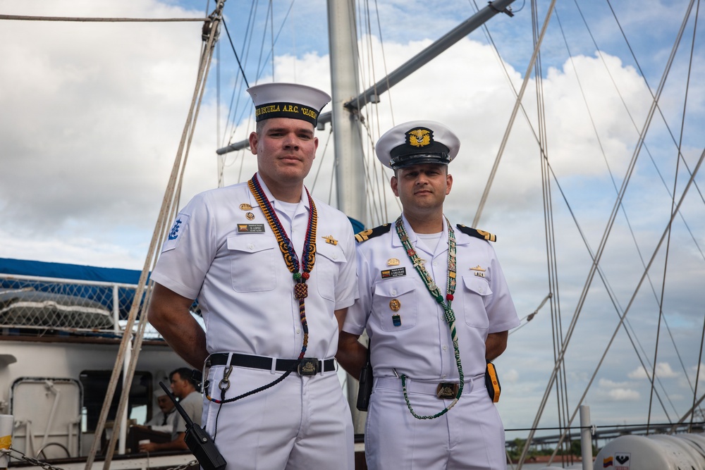 U.S. Service Members, Family Members and Foreign Military Celebrate Sail 250 in New Orleans