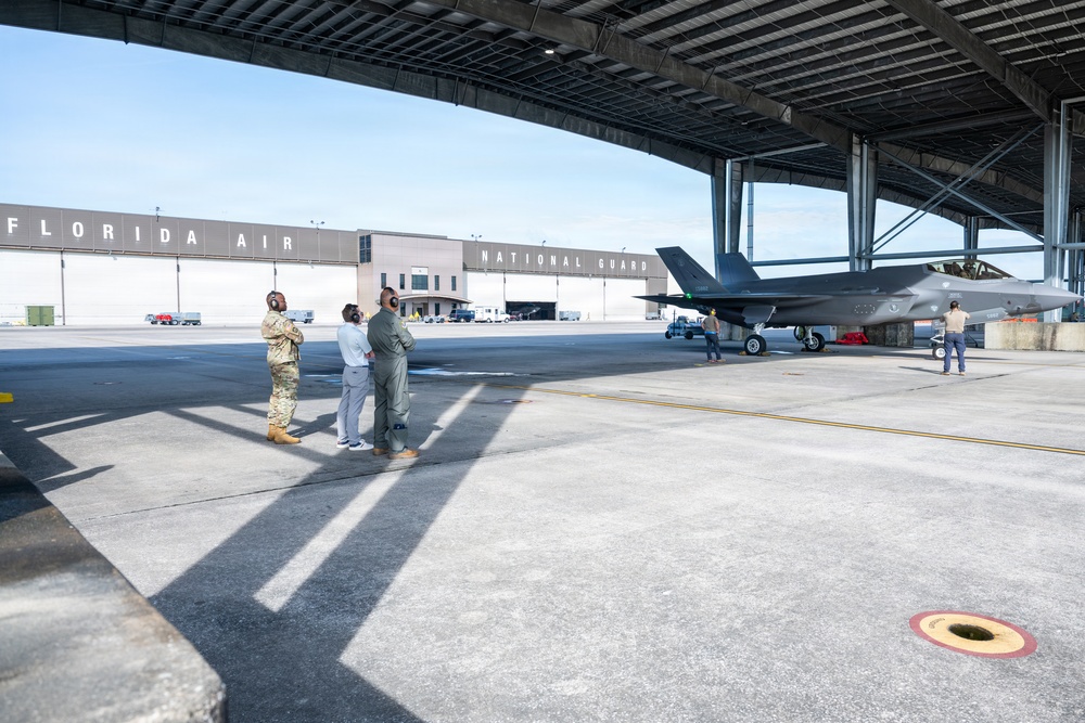Sen. Moody's Military Legislative Advisor Visits Florida Guard's 125th Fighter Wing