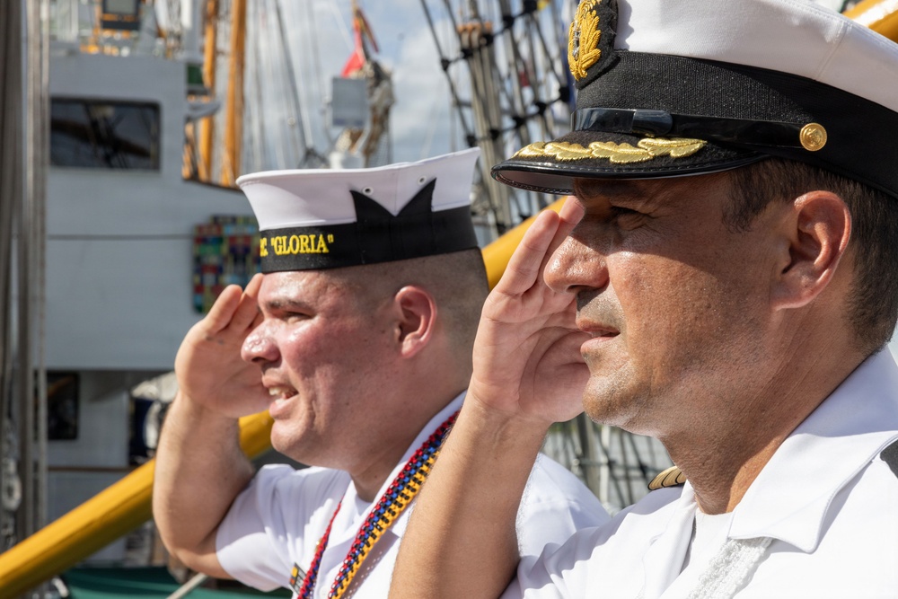 U.S. Service Members, Family Members and Foreign Military Celebrate Sail 250 in New Orleans