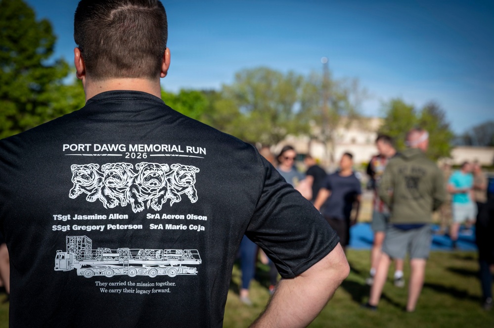 67th APS Honors Fallen Port Dawgs with Memorial 5K Run