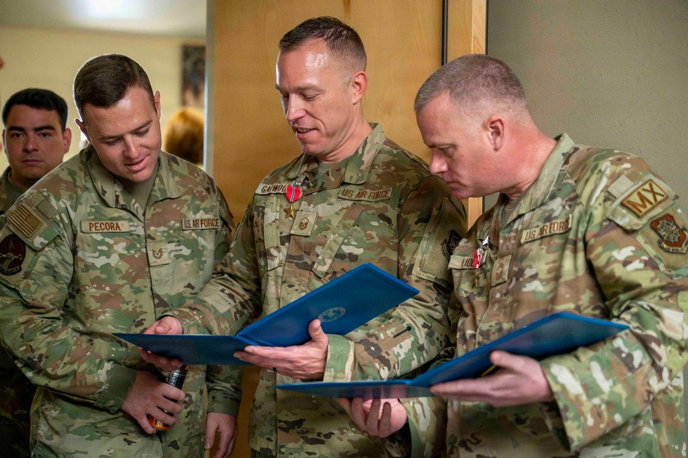 92nd AMXS Airmen receive Bronze Stars for combat heroism