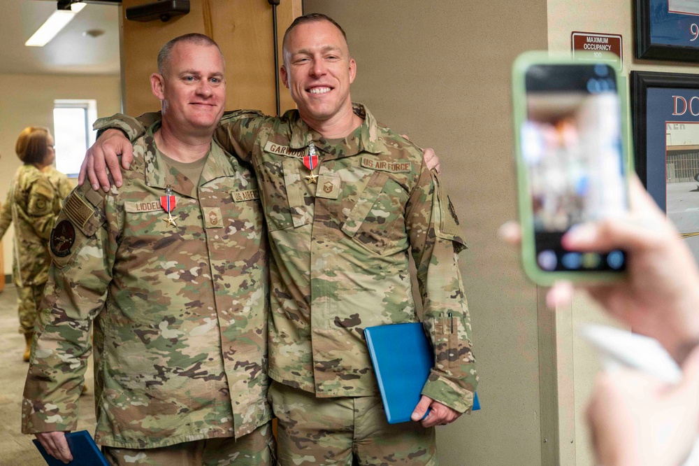 92nd AMXS Airmen receive Bronze Stars for combat heroism